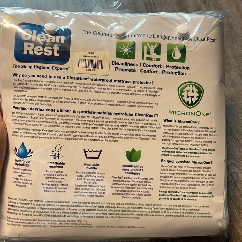 Cleanrest

Waterproof Mattress Protector. KING - Picture 3 of 3
